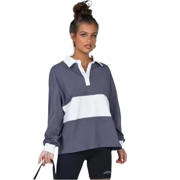 Princess Polly Richie Rugby Polo Shirt - Picture 2 of 5